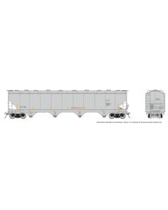 HO Trinity 6241cuft Covered Hopper: Data Only Grey: Single Car