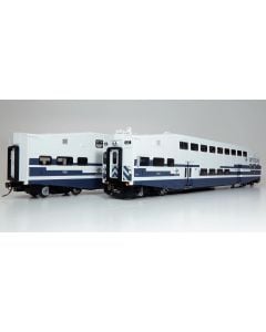 HO BiLevel Commuter Car - Metrolink: Set #2 (Cab: 628 Coaches: 189, 207)