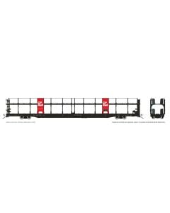 HO NSC 89' Bi-Level Autorack: CP Rail - Red Panel: 6-Pack