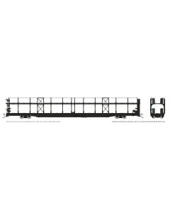 HO NSC 89' Bi-Level Autorack: Painted/Unlettered Black: Single Car