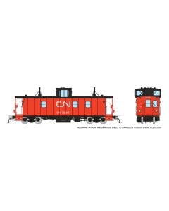 HO CN H-S Caboose: CN - As Delivered Red/Orange Steps: #79207