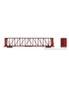 HO NSC Centerbeam Flatcar: BNSF - Brown: 6-Pack #2