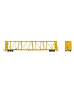 HO NSC Centerbeam Flatcar: Trailer Train (TTZX) - Early, Ribbed Deck: 6-Pack