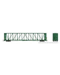 HO NSC Centerbeam Flatcar: Union Pacific - Green / Patchout: Single Car