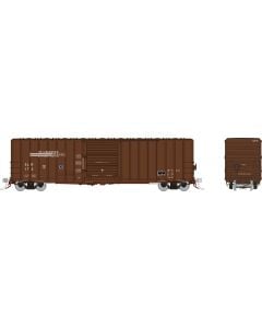 HO PC&F 5317cuft boxcar: SLR - Brown: 6-Pack #1