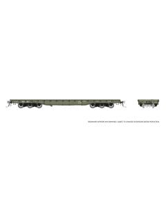HO Magor 54' Flatcar: DODX - Early Patch: 6-Pack