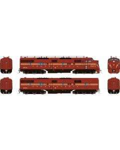 HO EMD E7A + E7B (DC/Silent): Pennsylvania - 5 Stripe Scheme: #5879 + #5840B