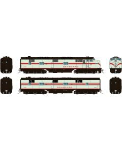 HO EMD E7A + E7B (DC/Silent): Seaboard Air Line - Mint Green: #3027 + #3105