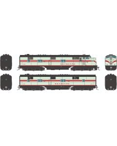 HO EMD E7A + E7B (DC/DCC/Sound): Seaboard Air Line - Mint Green: #3027 + #3105