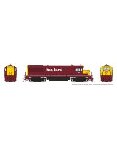 HO GE U25B Low Hood (DC/Silent): Rock Island - Maroon & Yellow w/o Frog Lights: #236