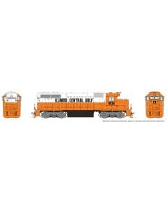HO EMD GP38 (DC/Silent): Illinois Central Gulf - Orange & White: #9527