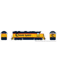 HO EMD GP39 (DC/Silent): Chessie - C&O Sublettering: #3919