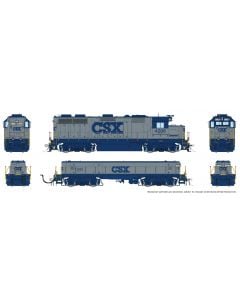 HO EMD GP39 Mother+Slug (DC/DCC/Sound): CSX - Grey & Blue: #4290 + #1048