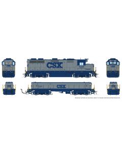 HO EMD GP39 Mother+Slug (DC/Silent): CSX - Grey & Blue: #4290 + #1048