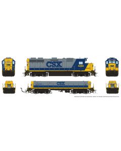 HO EMD GP39 Mother+Slug (DC/Silent): CSX - Bright Future (YN2): #4280 + #1040