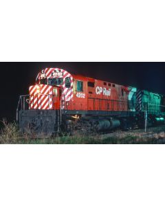 HO MLW C424 (DC/Silent): CP Rail - Action Red (5" Stripes) (DRS-24b): #4202