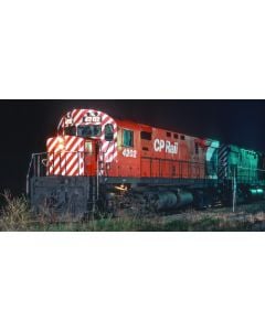 HO MLW C424 (DC/Silent): CP Rail - Action Red (5" Stripes) (DRS-24b): #4217