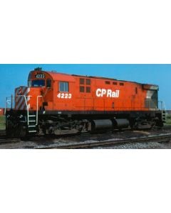HO MLW C424 (DC/Silent): CP Rail - Action Red (8" Stripes) (DRS-24b): #4209