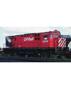HO MLW C424 (DC/Silent): CP Rail - Action Red (8" Stripes) (DRS-24c): #4250