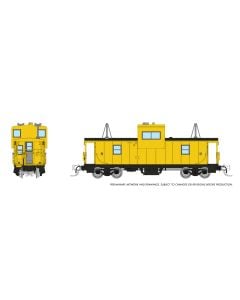 N Wide Vision Caboose: Painted, Unlettered - Yellow