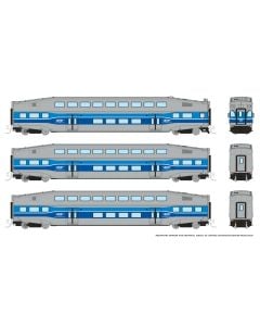 N Bilevel Commuter Car: AMT Montreal: Set #2 (Cab: 2003 Coaches: 2021 2035)