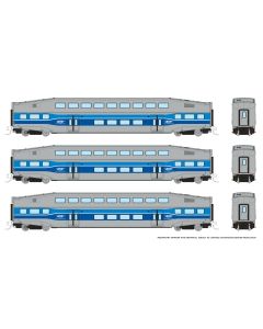 N Bilevel Commuter Car: AMT Montreal: Set #3 (Coaches: 2020 2028 2033)