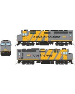 HO Rebuilt F40PH-2D (DC/DCC/Sound): VIA Rail - Love The Way Wrap: #6436