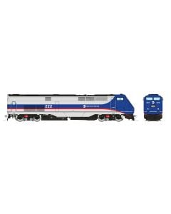 HO GE P32AC-DM (DC/DCC/Sound):  Metro North - Blue/Red/Silver: #218