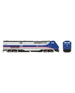 HO GE P32AC-DM (DC/DCC/Sound):  Metro North - Blue/Red/Silver: #226