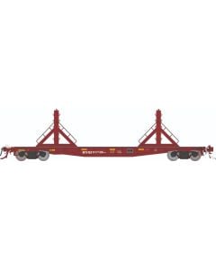 HO F30D 50' Rail Flat Car : BNSF - MOW: 6-Pack