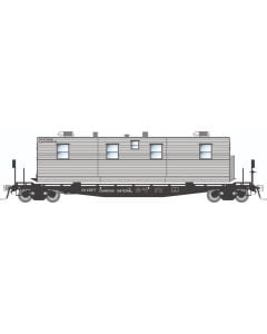 HO F30A 50' Flat Car w/Camp Van: CN - MOW: 3-Pack