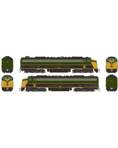 HO EMD E8A + E8A w/HEP (DC/Silent): CN - Green & Gold: #102 + 103