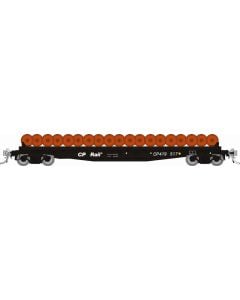 HO F30D 50' Wheel Flat Car: CP - MOW: 3-Pack