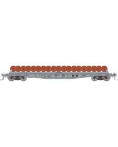 HO F30D 50' Wheel Flat Car: CR - MOW: Single Car