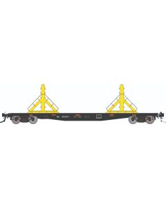 HO F30D 50' Rail Flat Car : NS - MOW: Single Car