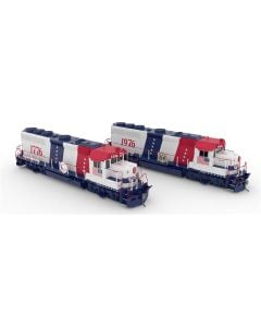 HO EMD GP40 (DC/DCC/Sound): Western Pacific - Bicentennial: #1776 + #1976