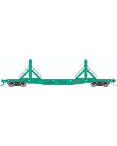 HO F30D 50' Rail Flat Car : SP - MOW: 6-Pack