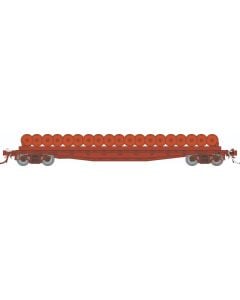 HO F30D 50' Wheel Flat Car: Painted, Unlettered: Single Car