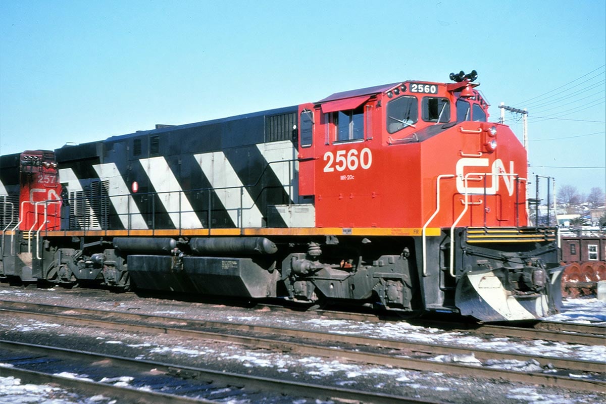 CN 2560 in Halifax, Nova Scotia on December 16th, 1978. Photo by Glenn Courtney courtesy of Don Jaworski