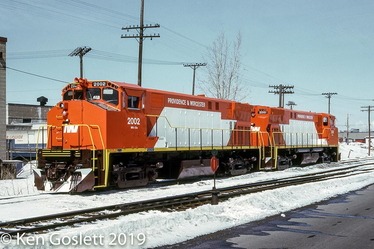 P&W 2002 on delivery in Montréal, Québec in 1974. Photo by Ken Goslett